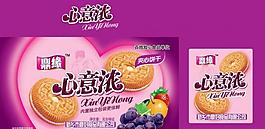 鼎緣心意濃夾心餅干包裝圖片