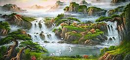 油畫風(fēng)景 裝飾畫 無框畫圖片