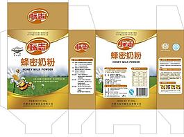 奶粉包裝 蜂蜜奶粉 食品包裝圖片