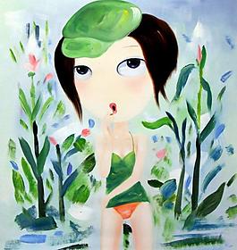 夏韵 人物油画图片