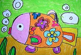 兒童畫(huà)魚(yú)圖片