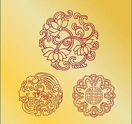 荷花 傳統(tǒng)底紋圖片