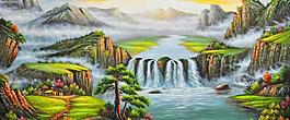 无框画 风景 装饰画 高清图片