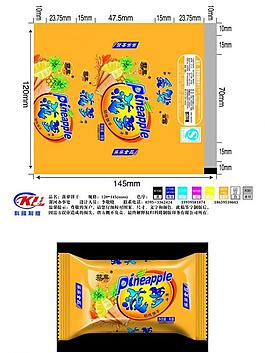 菠蘿味餅干圖片