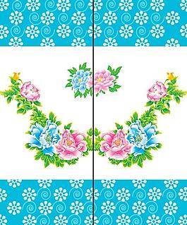 移門牡丹花圖片