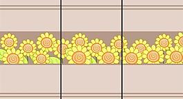 向日葵移門圖案圖片