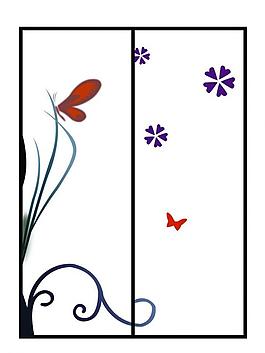 移門圖案 花紋圖片