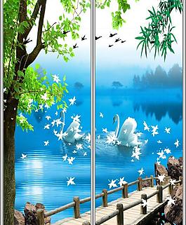 移門風景圖片