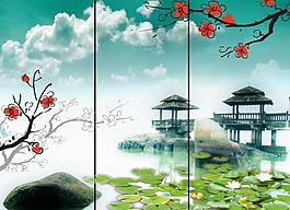移门梅花亭图片