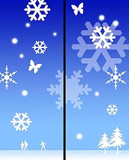 移门雪花图片