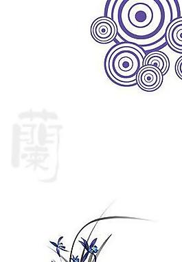 青花瓷 蘭花圖片