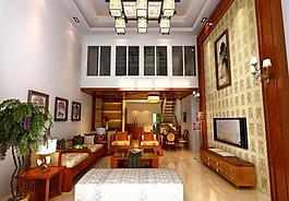 中式客廳圖片