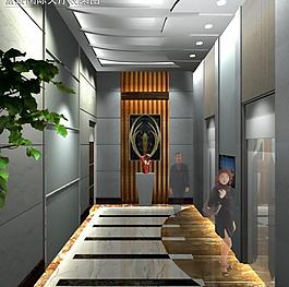 电梯间图片