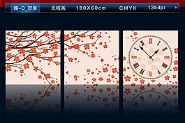 時鐘無框畫圖片