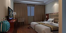 賓館標準間圖片