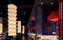 餐廳角度效果圖圖片