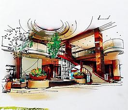 室內(nèi)設(shè)計(jì)手繪效果圖圖片