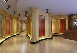 材料展厅效果图图片