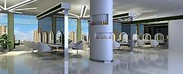 理發(fā)店3d圖圖片