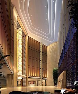 酒店大堂效果圖圖片