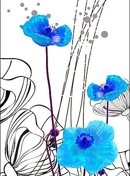 无框画 花朵图片