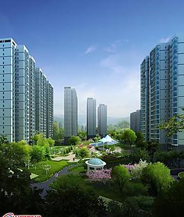 居住区效果图图片