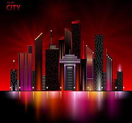 城市建筑夜景圖片