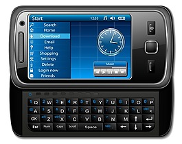 智能手機矢量圖