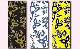 矢量無框畫(花紋)圖片