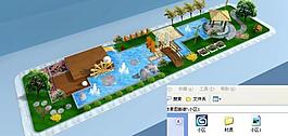 住宅小区局部景观效果表现2（附max模型 贴图 后期）图片