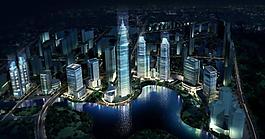 房地产楼盘效果图psd分层素材图片