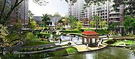 園林景觀建筑效果圖圖片