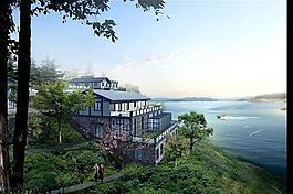 別墅小區(qū)建筑效果圖圖片