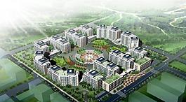 居住区鸟瞰图图片