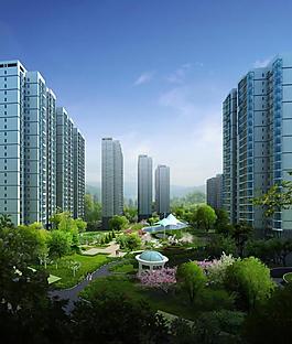 住宅小區(qū)園林景觀效果圖片
