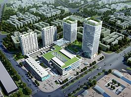 寫字樓鳥瞰圖·圖片