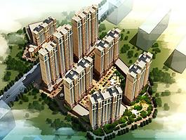 小区鸟瞰图片