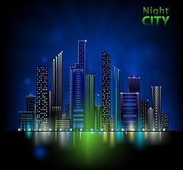 城市建筑夜景圖片