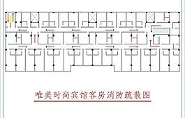 消防疏散图图片