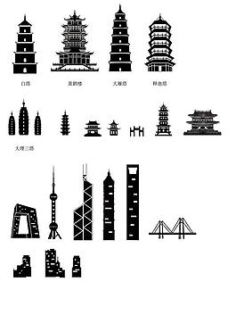 中国建筑矢量图图片