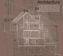 城市建筑別墅設(shè)計(jì)圖矢量圖片