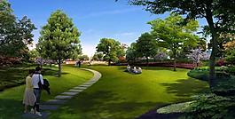 城市綠色休閑自然公園圖片