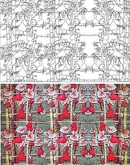 艺术玻璃矢量图图片
