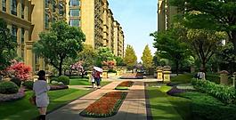 高档高层住宅效果图图片
