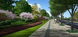 城市綠化花園圖片