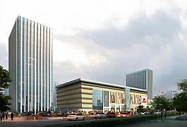 商業(yè)中心建筑效果圖圖片