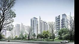 園林住宅景觀效果圖圖片