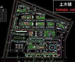 小區(qū)規(guī)劃 道路及綠化方案圖片