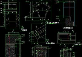 中式酒店 别墅门楼详图图片