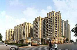 高檔住宅小區景觀圖圖片